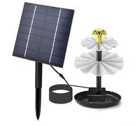 Bomba solar para fuente de 2 W para exteriores, fuente solar dividida para bebedero de pájaros, estanque