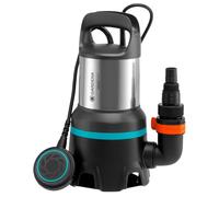 Bomba sum. aguas residuales 16000 Gardena: bomba sum.caudal 16 000 l/h, función auto., interruptor flotación fun. continuo, sis. acoplam.rápido, 450 W (9042-20)