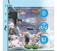 Bomba sumergible 3 en 1, potente motor, alta capacidad de succión, resistente al agua, ideal para drenaje, riego y usos domésticos.