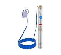 Bomba sumergible - 95 mm / 3,75'' - 10 800 l/h - 1 100 W - cable 50 m / altura de elevación 54 m - acero inoxidable | hillvert