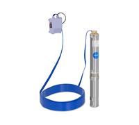 Bomba sumergible - 95 mm / 3,75'' - 6000 l/h - 550 W -cable 20 m / altura de elevación 58 m - acero inoxidable | hillvert