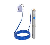 Hillvert Bomba de agua sumergible para pozos Caudal máx.: 6.000 l/h, 750 W, Profundidad máx.: 72 m, Ø 95 mm, In aja de control, Acero inoxidable