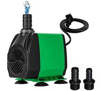 Bomba Sumergible, Bomba de Acuario de 3000 L/H con diseño Ultra silencioso, Bomba de Estanque de elevación de 3 m para acuarios, peceras, jardín, Fuentes, hidroponía, estanques y más