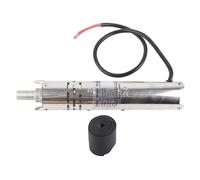 Bomba Sumergible Bomba de Agua Sin Escobillas de CC Solar Eléctrica de Imán Permanente con Controlador MPPT Incorporado 24 V para Riego de Pozos Profundos Jardín Granja Acero (S243T-40)