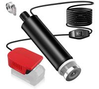 Bomba sumergible compatible con batería Einhell de 18 V, 30 l/min, elevación 15 pies, bomba de agua accionada de 120 W, bomba de transferencia para pozos profundos para jardín, camping, piscina