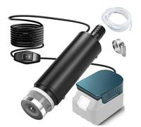Bomba sumergible compatible con batería Makita de 18 V, bomba de agua sucia con manguera de 1 m, bomba de agua plana, bomba de extracción, bomba de piscina, gardena, sótano, piscina, riego de jardín