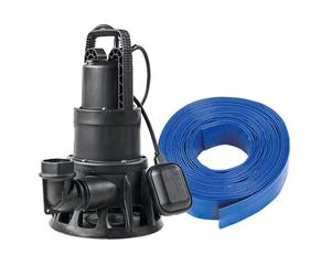 Bomba sumergible DAB Feka BVP 750 M-A con manguera de drenaje de 20 metros - 1000 W | 23.4 m³/h | Monofásico 230 V medium Verde / Negro / Acero inoxidable