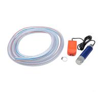 Bomba sumergible de 21 V, herramienta de transferencia de agua inalámbrica para líquidos sucios y limpios con interruptor de flotador, drenaje de piscina de jardín, 38 mm, color naranja