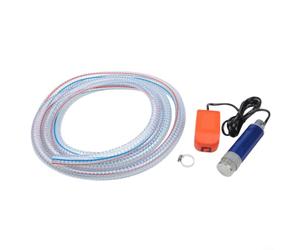Bomba sumergible de 21 V, herramienta de transferencia de agua inalámbrica para líquidos sucios y limpios con interruptor de flotador, drenaje de piscina de jardín, 38 mm, color naranja