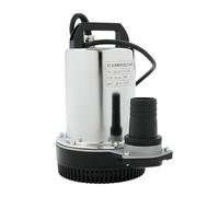 Bomba sumergible de 24 V CC, 200 W, acero inoxidable, 6000 litros, altura | Bomba de corriente continua de 200 W, 6000 litros, 10 m, carcasa de acero, motor de cobre IP56, drenaje de jardín, sótano