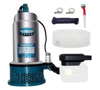 Bomba sumergible de 300 W compatible con batería Makita de 18 V (sin batería), 5000 l/h, bomba de agua inalámbrica con cable de conexión de 5 m, altura de extracción de 10 m, para piscinas y estanques