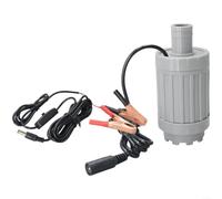 Bomba sumergible de agua/aceite sin escobillas de 12 V/24 V, compatible con energía solar, silenciosa para acuarios, riego de jardín y peceras, cable gris de 3 m/5 m (12 V 5 m)