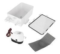 Bomba Sumergible de Ducha 750GPH 12V / 24V, Múltiples Entradas, Drenaje Automático para Yate Barco Marino - Interruptor Automático Integrado, Filtro Extraíble, Instalación Fácil (12V)