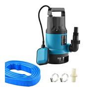 Bomba Sumergible de Jardín KATSU 400W con Manguera de 10 Metros de 1.1/4" y Conector de Acoplamiento Rápido