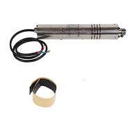 Bomba Sumergible Imán Permanente Eléctrica 12V Solar DC Bomba de Agua Sin Escobillas con Controlador MPPT Incorporado para Riego por Panel Solar Material de Acero Inoxidable (Q123T-20)