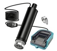 Bomba sumergible inalámbrica compatible con batería Makita 18V, 30 L/min, cable de 4,2 m, altura 4,9 m, bomba portátil para jardín piscina estanque sótano camping lavado de coche (sin batería)