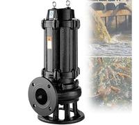 Bomba Sumergible Para Aguas Residuales Wq, Antiobstrucción, 2″ De Diámetro, Gran Caudal/Alta Presión, Ideal Para Sótanos, Jardines, Estanques, Obras, Control De Inundaciones Y Drenaje 0.75KW