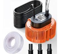 Bomba Sumergible Para Piscinas, SóTanos, Estanques De JardíN, Bomba De Agua Residuales Con Manguera De DesagüE Y Cable De AlimentacióN Extralargo De 25 Pies, Bomba de Agua para Acuario (naranja)