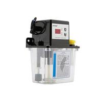 Bomba sumergible pequeña ajustable Bomba de aceite lubricante automática 1L 1.5L Lubricador lubricación electromagnética Temporizador electrónico digital engranajes(1.0L set orange)