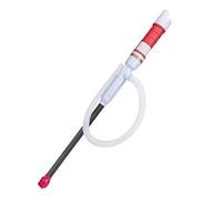 Bomba sumergible pequeña ajustable, bomba eléctrica de aceite, sifón de transferencia de líquido, funciona con pilas, herramientas de gas y agua, gasolina portátil (rojo)