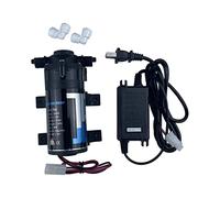 Bomba sumergible pequeña ajustable de 24 V, 75 GPD, bomba silenciosa, sistema de agua de ósmosis inversa, bomba de aumento de presión (bomba y adaptador)