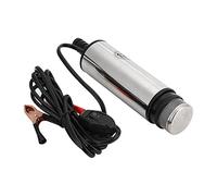 Bomba sumergible pequeña ajustable de 51 mm, 30 l/min, 12 V, 24 V CC, bomba de transferencia de combustible sumergible eléctrica para aceite, agua, grado industrial (clip de 12 V)