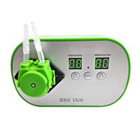 Bomba sumergible pequeña ajustable, dispositivo de riego automático para el hogar, dispositivo inteligente de aspersión y goteo de flores, bomba peristáltica de riego por goteo en maceta, enchufe HP01