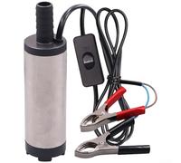 Bomba sumergible portátil de 12 V CC con motor de cobre puro para transferencia rápida de aceite y agua diésel en coche o uso doméstico Color plateado (A)