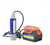 Bomba sumergible portátil para diésel y transferencia de agua de 40 a 60 L, caudal mínimo con cable de 2,4 metros, compatible con 21 V, para sistemas de batería, color naranja y diseño compacto para
