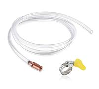 Bomba Trasvase Gasoil Con Abrazadera de Manguera, 1.8M Accesorios Coche, Kit Multiuso Para El Transporte Rápido de Aceite, Gasolina, Gasóleo y Agua