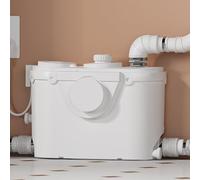 Bomba trituradora para sótano con motor de cobre, descarga vertical/horizontal de 7m, 4 entradas (lavabo/ducha/fregadero/lavandería)