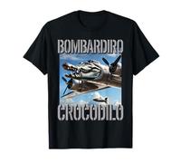 Bombardino Crocodilo AI Monster Italian Brainrot Niños Niños Camiseta