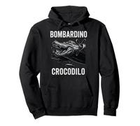 Bombardino Crocodilo Divertido Cocodrilo Italiano Brainrot Meme Sudadera con Capucha