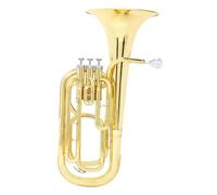 Bombardino Musicales Instrumento Tenor Horn Bb Flat 3 Teclas Vertical Latón Cuerpo Instrumento Accesorios Con Estuche Guantes(Type1 178)