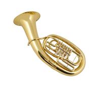 Bombardino Profesional Bombardino De Cuatro Teclas Planas, Instrumento De Trompeta Grande De Latón Lacado En Oro Con Juego Completo De Accesorios