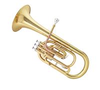Bombardino Profesional Latón Lacado Oro Soporte Llave Alto Cuerno E Banda Plana Adulto Estudiante Profesional Instrumento De Puesta En Escena