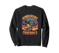 Bombardiro Crocodilo avión cocodrilo Juego de Palabras Bombardero Vintage RETR Sudadera