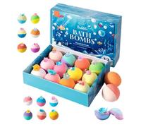 Bombas Baño Niños con Surprise Dentro (12 Pack) - 2026 Océano Sal Marina Efervescente Burbujas Baño Bola Set Regalo | Hecho Mano Natural Orgánico Niños Niñas | Cumpleaños Navidad Pascua Relleno Cesta