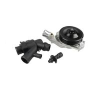Bombas de agua LR097165 LR028136 1 juego de bomba agua automática con pernos, juntas, conector y kit termostato apto para Jaguar Land Rover V8 5.0L Bomba de agua de refrigeración del motor