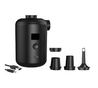 Bombas de aire eléctricas portátiles con gancho de luz de camping compactas motores de doble velocidad para equipos inflables al aire libre, bombas de camping a presión inteligente