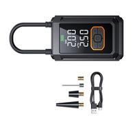 Bombas de aire eléctricas portátiles de 150 PSI, inflador de neumáticos recargable con pantalla digital para coche, motocicleta, bicicleta, bola, linterna de carga USB C, baterías externas, acceso al