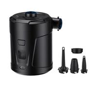 Bombas de aire eléctricas portátiles para exteriores, recargables, de inflado rápido con 4 boquillas para inflables, pelota, piscina, peso ligero, herramienta de inflado al aire libre