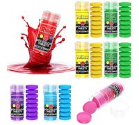 Bombas de Baño - 64 Pastillas de Baño Para Niños con Color, Seguras y Sin Perfume, No Deja Manchas, Baño Efervescentes Colorantes de Baño para Aprender A Reconocer Los Colores - 6 Colores