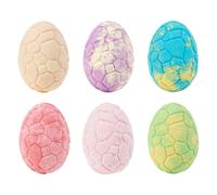 Bombas de Baño con de Juguete,6 Piezas de Huevo de Dinosaurio Limpiador Corporal con un Efecto Refrescante,Bolas para Ducha | para Regalo, Spa en Casa, Bañera, Viaje, Hotel, Niños y Niñas