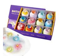 Bombas de baño con juguetes ocultos - Bombas de baño con temática del signo del zodiaco | Baño infantil Sales de burbujas | Paquete de 12 juguetes en bañadores para niños y niñas, regalo de