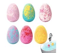 Bombas de baño de Dinosaurios - (120 g) Bombas de baño para niños | Juego de de Juguete de Dinosaurio Divertido de 6 Piezas | Juguete Escondido en el Interior | Regalo de cumpleaños suav