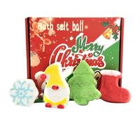 Bombas de baño navideñas, juego de 4 bombas de baño de burbujas con formas divertidas y fragancia de larga duración, lindos rellenos de medias para niños, niñas, niños, adultos, b