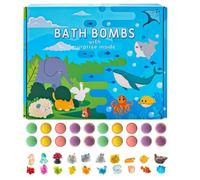 Bombas de Baño Niños con Juguete Surprise, 12 Bolas de Baño Niños con Juguete, Lindos Animales Bomba de Baños Gaseosa para Niñas, Juguetes Animales Marinos Juego Bolas de Sales de Baños Regalo