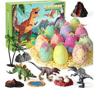 Bombas de Baño para Niños Regalo Sorpresa,12 Piezas Dinosaurio Juguete Bath Bombs Bola de Baño Día de Niño Valentín Año Nuevo Navidad Cumpleaños Regalo Niñas Niños 3 4 5 6 7 8 9 10