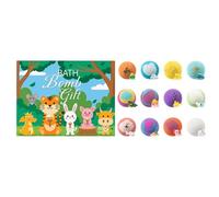 Bombas de Baño para Niños,Set de 12 Piezas Orgánicas y Coloridas,Regalo de Bombs de Baño con Burbujas y Sal para Niñas - para Regalos de, Detalles, Relajación y Diversión